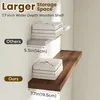 Mensole a parete in legno di noce, 80 cm, set da 2, con Anteprima dell’immagine prodotto 3