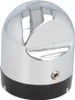 A chrome-plated temperature control knob with a black base. Produktbild-Vorschau