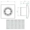 Piston axial QS90T - diamètre 90 mm - 8 W - 60 m³/h - code Voir les images du produit 3