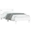 vidaXL Struttura letto con testiera bianca 100x200 cm in Anteprima dell’immagine prodotto 4