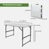 Flohmarkttisch höhenverstellbar 120x60 cm zusammenklappbar Produktbild-Vorschau 4
