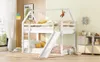 MODFU Lit superposé d'enfant 90x200cm avec toboggan, lit Voir les images du produit 5