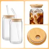 4er Set Transparenter Glasbecher 500ml mit Deckel Strohhalm Produktbild-Vorschau 18