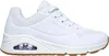 A side view of a white Skechers sneaker. Podgląd zdjęcia produktu
