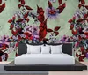 Tadessi Fototapete | Blumen | 4.00 m x 2.70 m | Rot | Grün Produktbild-Vorschau 3