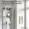 Set de 4 étagères en verre - Set d'extension pour vitrine Voir les images du produit 2