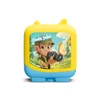 A cartoon illustration of a boy with a camera and a butterfly on a toy device. Produktbild-Vorschau