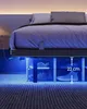 Rám postele VASAGLE 90 x 200 cm s LED osvětlením, portem Náhled obrázku produktu 6