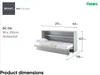 MEBLINI Schrankbett Bed Concept - Wandbett mit Lattenrost - Produktbild-Vorschau 8