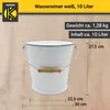 Karl Krüger W10  Emaillierter Wassereimer weiß, 10 Liter Produktbild-Vorschau 5
