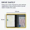 kwmobile Fahrzeugschein Hülle mit Kartenfächern - Neopren Produktbild-Vorschau 4