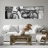 Bild auf Leinwand - Leinwandbild - 3 Teile - Alt Motorrad Produktbild-Vorschau 6