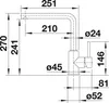 BLANCO Küchenarmatur Mila 519414 druckfest Chrom Produktbild-Vorschau 4