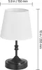VEVOR kabellose Tischlampe Tischleuchte mit Stoffschirm & Produktbild-Vorschau 8