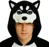 Pigiama Onesie Kigurumi Costume Travestimento Husky Nero Anteprima dell’immagine prodotto 6