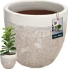 KOTARBAU® Blumenkübel Höhe 26 cm ⌀ 30 cm Blumentopf Weiß Produktbild-Vorschau 1
