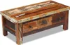 vidaXL Table basse avec tiroirs en vieux bois massif Voir les images du produit 3