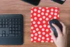 MuchoWow® Mauspad Mousepad Polka dots - Muster - Rot - Weiß Produktbild-Vorschau 4