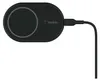 A black wireless charger with a cable attached, shown from a top-down perspective on a white background. Náhled obrázku produktu