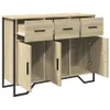 vidaXL Příborník Sonoma dub 97x32,5x74,5 cm Materiál na Náhled obrázku produktu 5