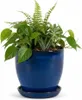 Fioriera modello "EggPot" 38 cm in Vetroceramica blu reale Anteprima dell’immagine prodotto 1