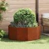 vidaXL Fioriera Rusty 120 x 120 x 50 cm Acciaio resistente Anteprima dell’immagine prodotto 2