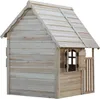 A wooden playhouse for children, shown from the side against a white background. Anteprima dell’immagine prodotto