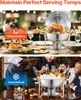 VEVOR scaldavivande per buffet con 4 contenitori pieni (4,7 Anteprima dell’immagine prodotto 11