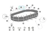 Bestway® Ersatzteil Horizontale Poolstange A (braun) für Produktbild-Vorschau 2