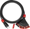 Rallonge triple 25m 250V 16A Schuko 3×2P+Z H05RR-F 3×1,5 Voir les images du produit 2
