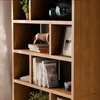 sweeek - Asymmetrisches Bücherregal im Holzlook 5 Ebenen 10 Produktbild-Vorschau 5