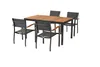 Merxx Gartenmöbel Set Paxos 5tlg., 4 Stapelsessel, Tisch Produktbild-Vorschau 4