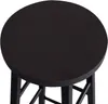 A close-up view of the top of a black bar stool. Produktbild-Vorschau