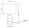 Tischlampe aus Keramik Iker Grün 510 mm Produktbild-Vorschau 8