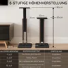 2X Lautsprecherständer Universal, Höhe 65 bis 85, Produktbild-Vorschau 4
