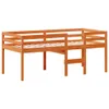 The Living Store Hochbett mit Dach Wachsbraun 90x200 cm Produktbild-Vorschau 6