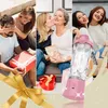 A collage of three scenes showing people giving gifts, with a portable blender prominently featured in the foreground. Produktbild-Vorschau