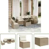 The Living Store 7-tlg. Garten-Sofagarnitur mit Kissen Produktbild-Vorschau 1
