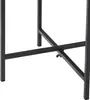A close-up view of the black metal legs and crossbar of a plant stand. Náhled obrázku produktu