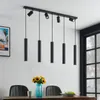 Lindby Hängeleuchte Sanad, 116 cm, 9-flg., schwarz, GU10 Produktbild-Vorschau 3