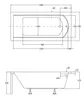 Badewanne Rechteck Set 5in1 150x70 mit Ablaufgarnitur und Produktbild-Vorschau 15