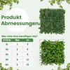 COSTWAY, lot de 12 haies artificielles, 50,5 x 50,5 cm, Voir les images du produit 3