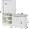 Schuhschrank 'Løten' Schuhregal 120 x 37 x 120 cm mit 4 Produktbild-Vorschau 4
