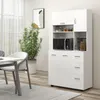 HOMCOM Küchenschrank, Hochschrank mit 3 Schubladen, Produktbild-Vorschau 2