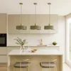 LUXOLAR Lampa wisząca w kolorze szałwiowym Ø30 cm – Podgląd zdjęcia produktu 4