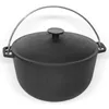 Camping Kazan aus Gusseisen 6 L Ø26cm Kasan mit Bügel Produktbild-Vorschau 1