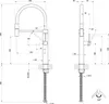 Gessi 60010, Ziehen, Schwarz, Gebürsteter Stahl, Produktbild-Vorschau 2