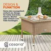 CASARIA® Polyrattan Beistelltisch 50x50x45cm Produktbild-Vorschau 4