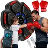 A father and son are using a music boxing machine in a home setting. Produktbild-Vorschau