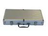 A silver poker case with a handle and latches, shown closed against a white background. Produktbild-Vorschau